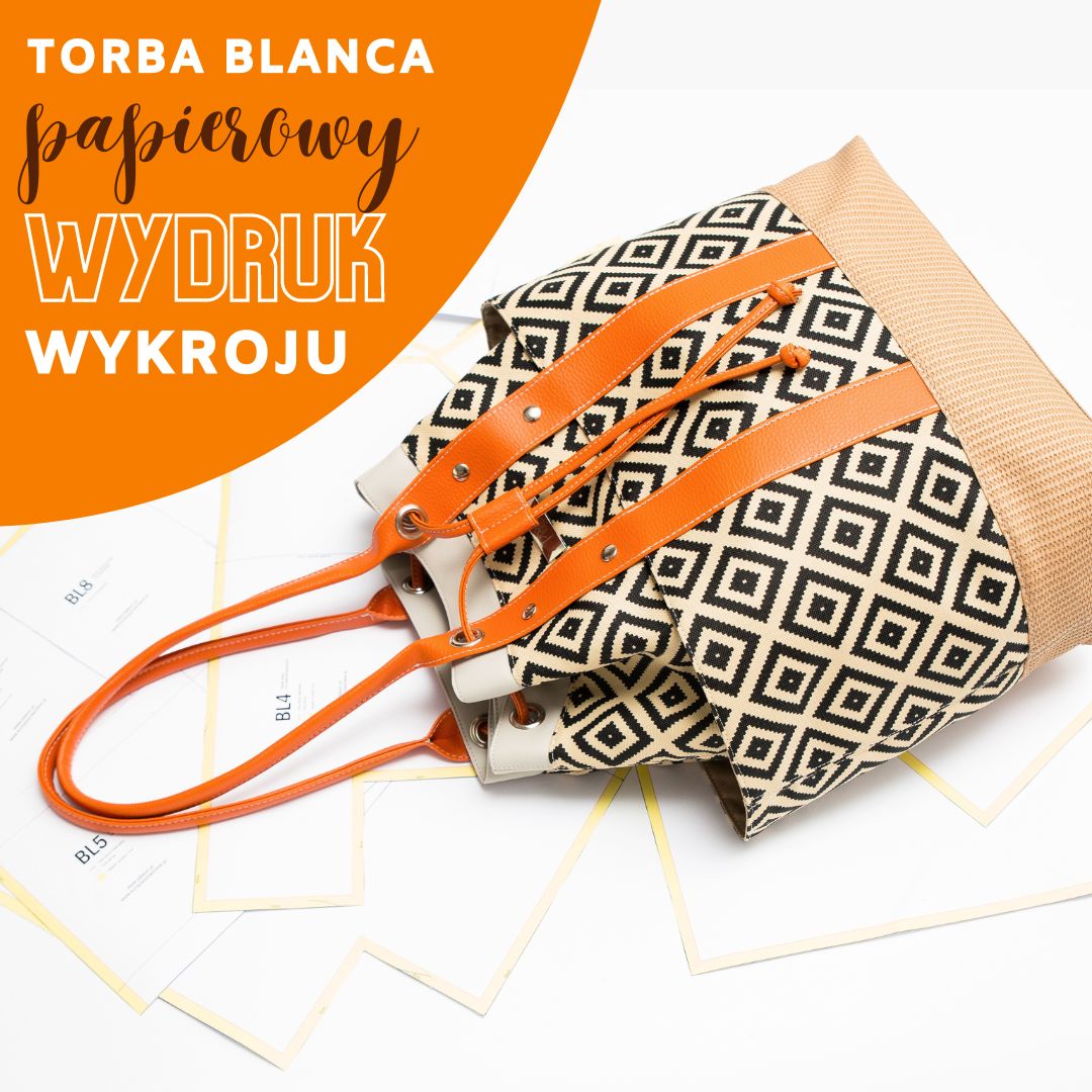 Jak uszyć torbę BLanca? Bucket Bag z półokrągłymi uchwytami kieszeń kominowa wykrój wideo tutorial z instrukcją szycia Kamila Plasun